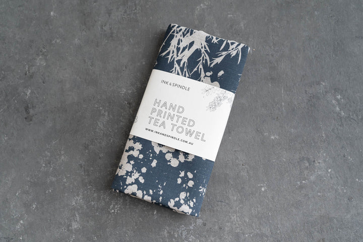 hand screen printed linen homewares – tea-tree design – australian made