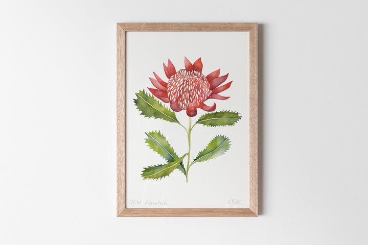 hand screen printed linen print – australian made