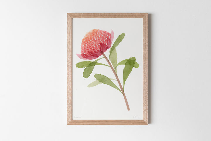 hand screen printed linen print – australian made