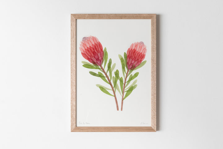 hand screen printed linen print – australian made