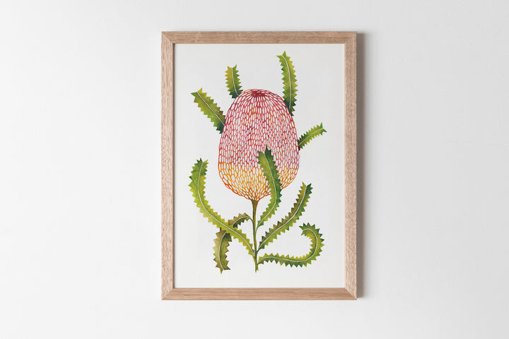 hand screen printed linen print – australian made