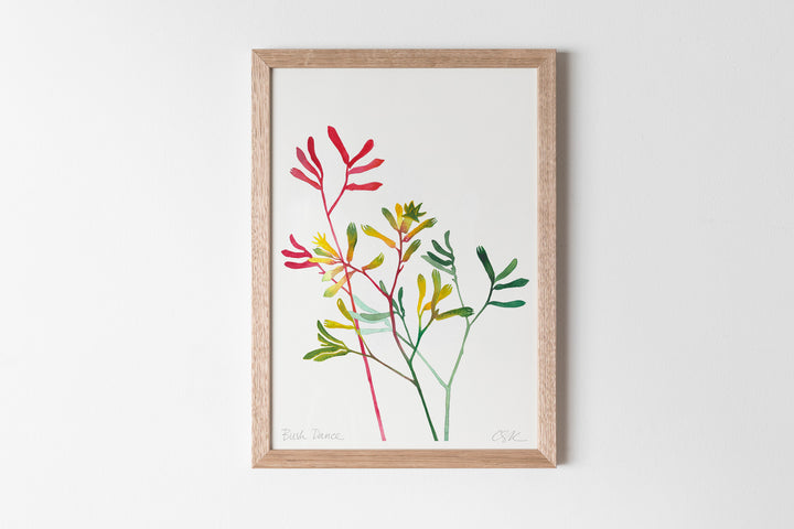 hand screen printed linen print – australian made