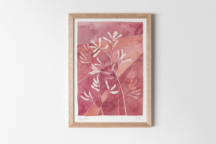 hand screen printed linen print – australian made