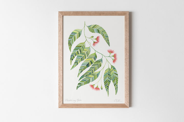 hand screen printed linen print – australian made