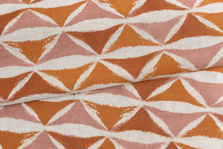 hand screen printed linen yardage – sheoak design – australian made