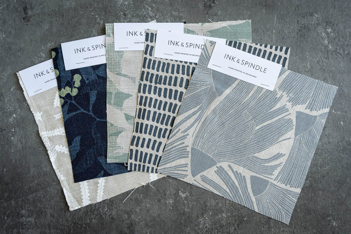 hand screen printed textile – australian made