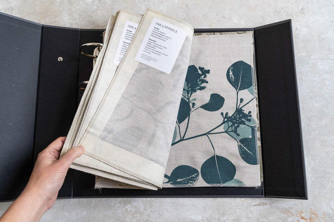 Large Sample Folder FULL RANGE Sample Folder - TRADE ONLY | Sustainable Fabric – Ink & Spindle