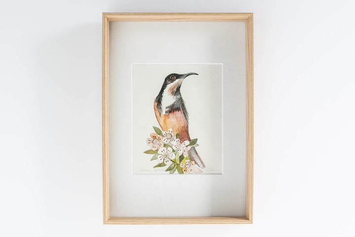 hand screen printed linen original art – australian made