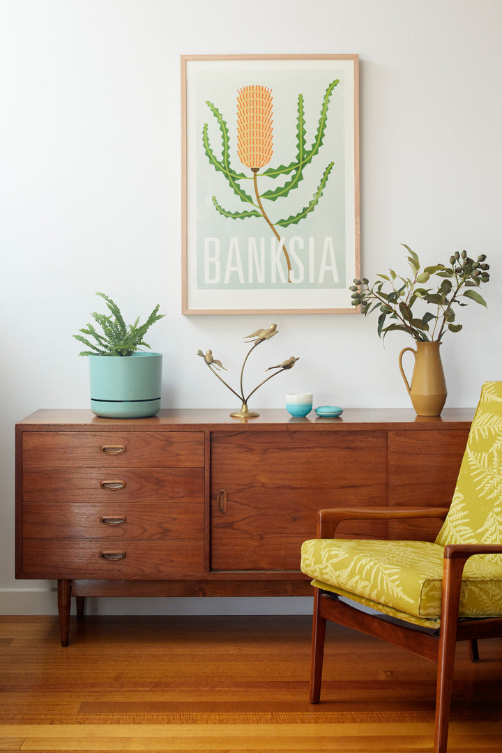 hand screen printed linen print – australian made